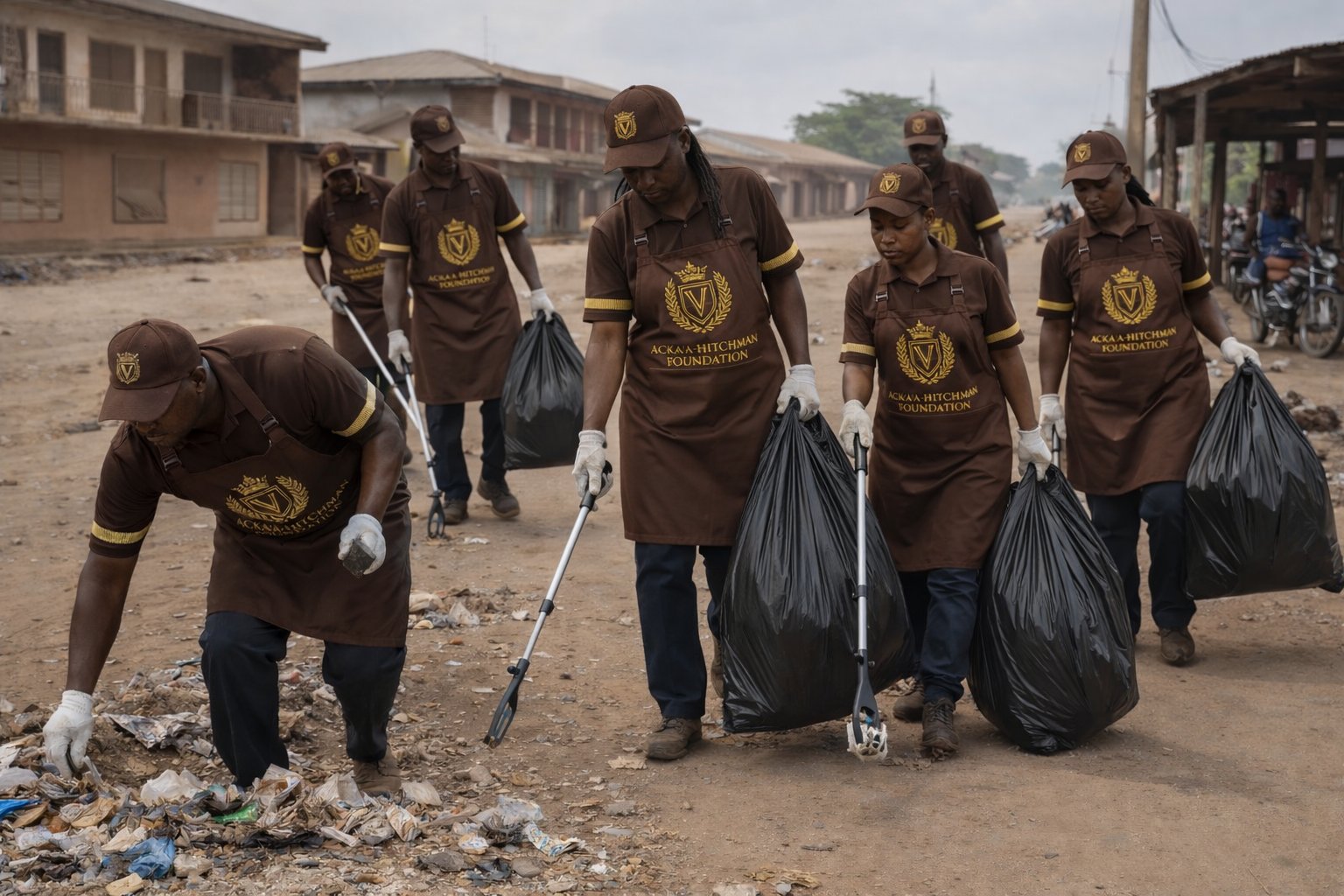 Foundation team conducting street regeneration